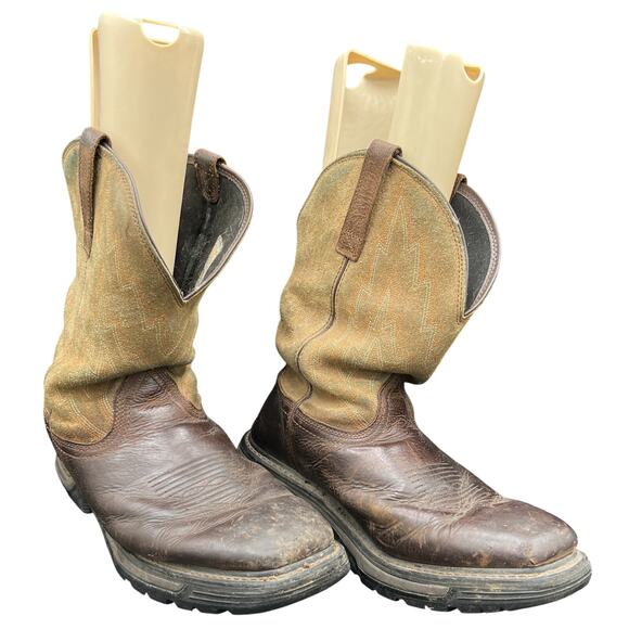 Ariat Other - Ariat Work Sz 13 Brown Leather Pull-On Work Boots ASTM EH Western Ranch Cowboy